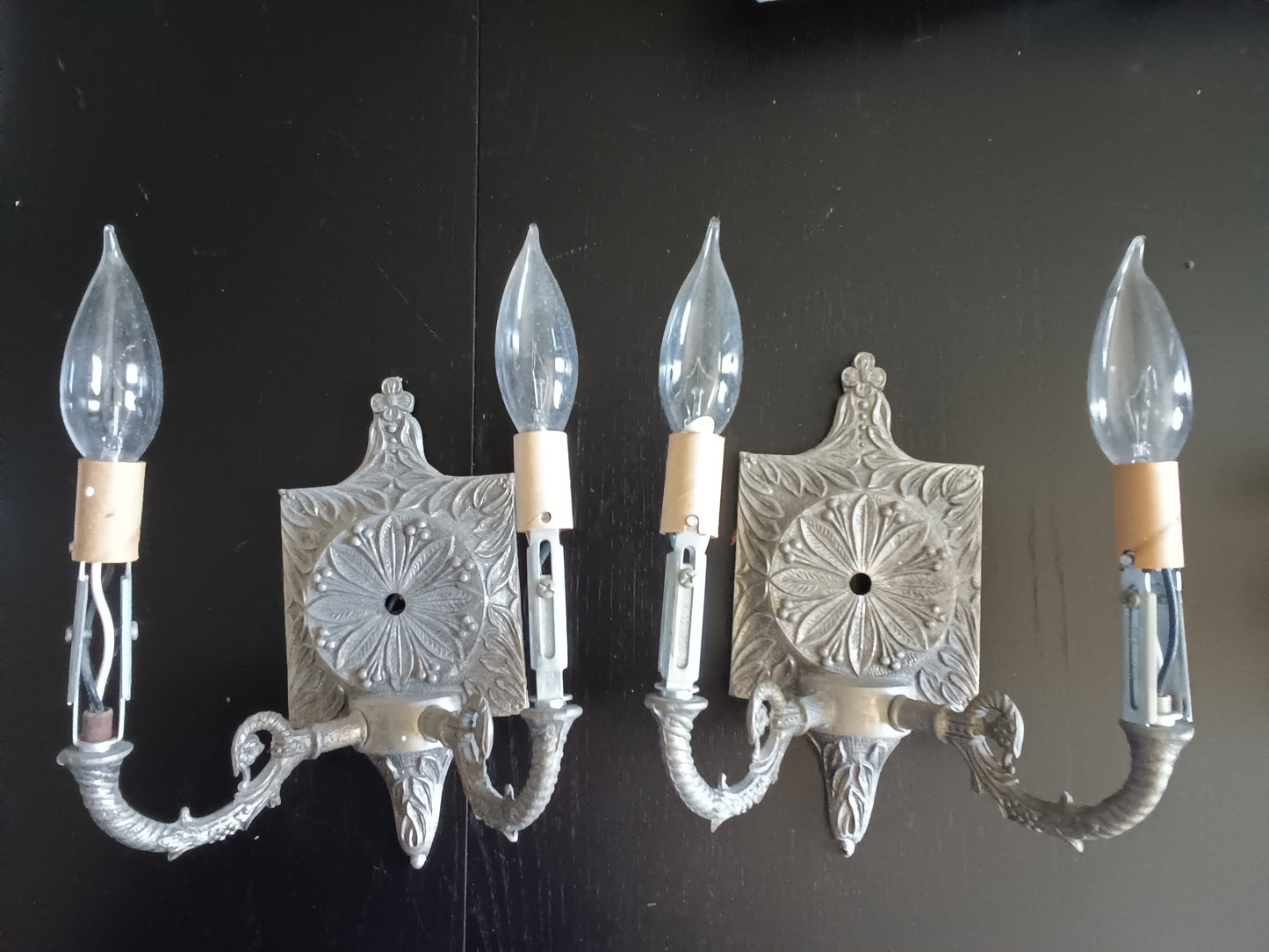 Vintage Art Deco/Nouveau Wall Sconces Pair