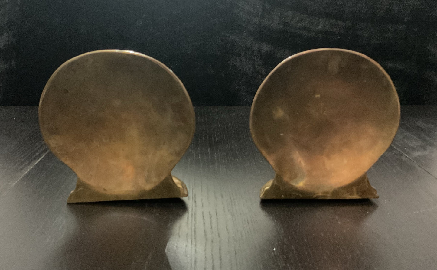 Brass Seashell Bookends