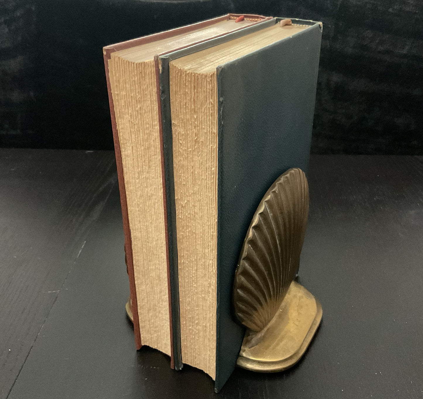 Brass Seashell Bookends