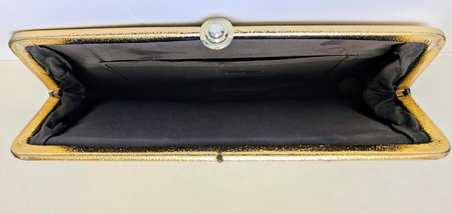 Vintage Gold Lame Clutch
