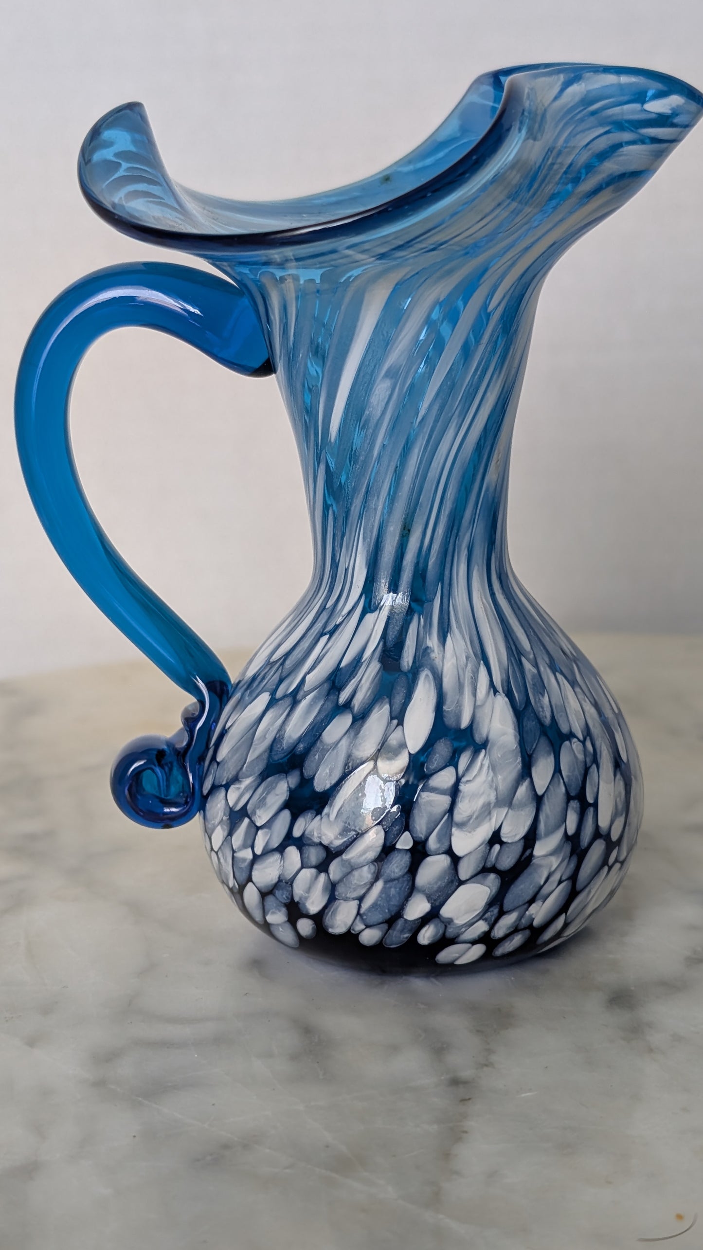 Vintage Morano Style Blown Glass Vase