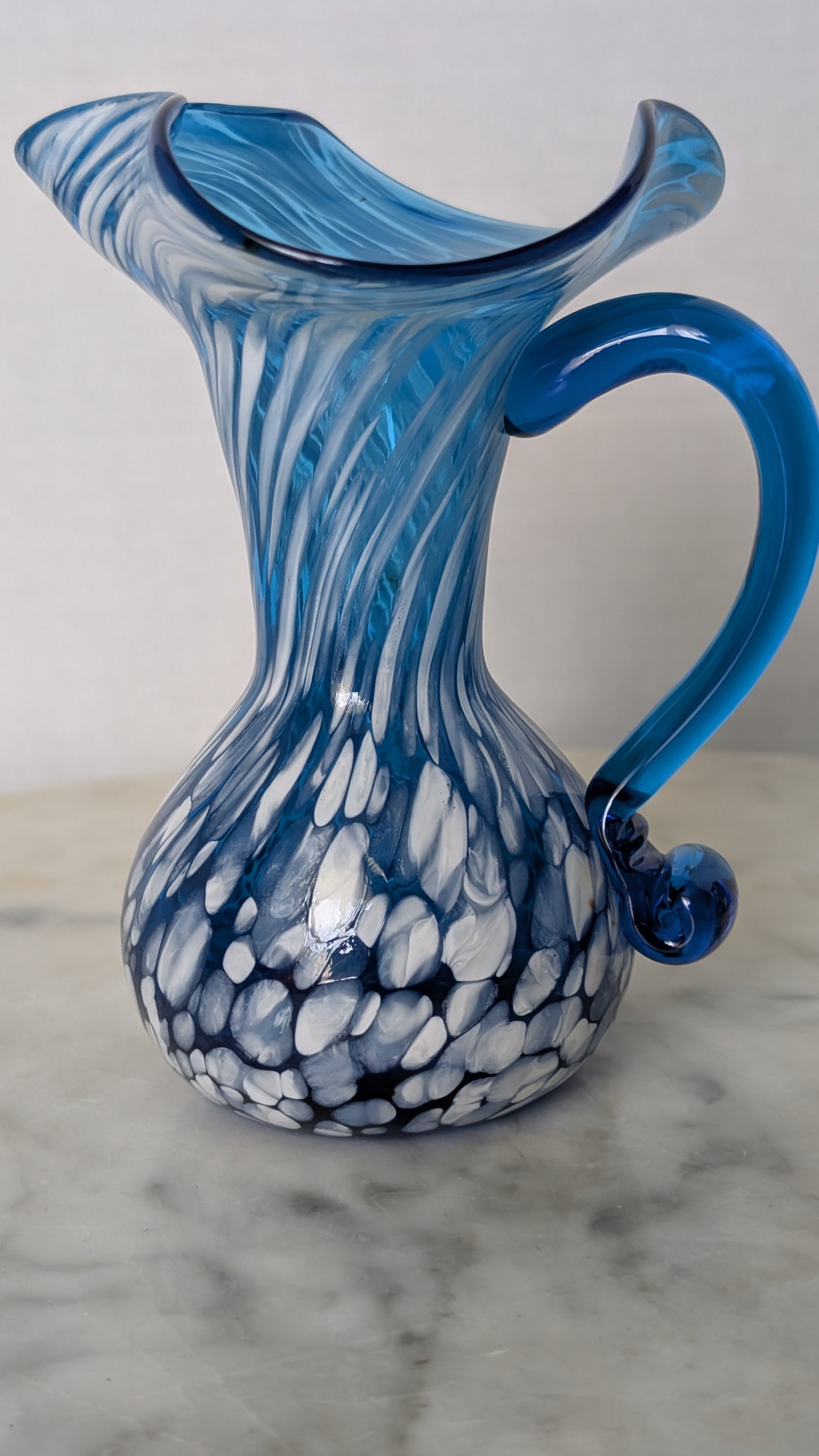 Vintage Morano Style Blown Glass Vase