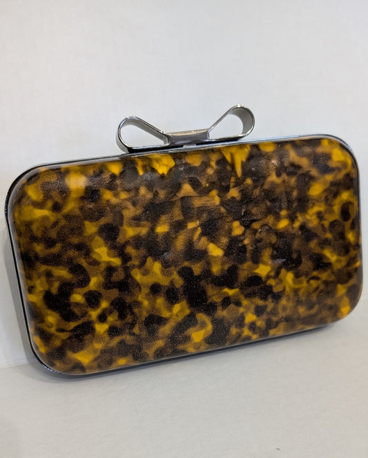 Faux Tortoise Shell Purse
