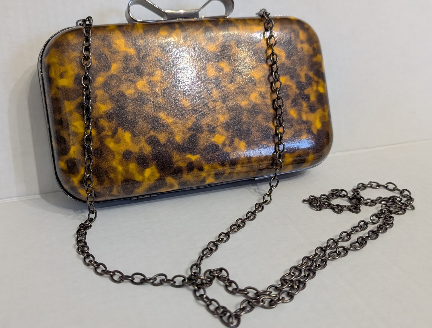Faux Tortoise Shell Purse
